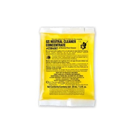 Stearns Packaging Stearns GS Neutral Cleaner Concentrate - 1 oz Packs, 144 Packs/Case - 2384507 2384507